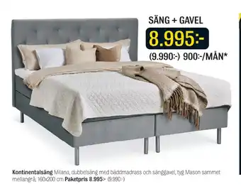 Mio Kontinentalsäng erbjuda
