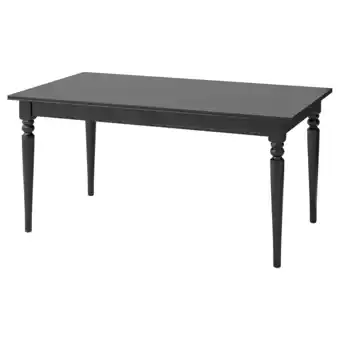 IKEA Ingatorp utdragbart bord, svart, 155/215x87 cm erbjuda