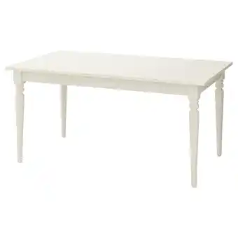 IKEA Ingatorp utdragbart bord, vit, 155/215x87 cm erbjuda