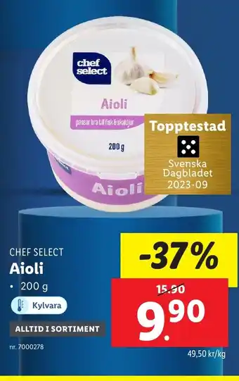 Lidl CHEF SELECT Aioli erbjuda