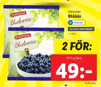 Lidl FRESHONA Blåbär erbjuda