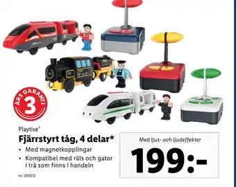Lidl Playtive® Fjärrstyrt tåg, 4 delar erbjuda