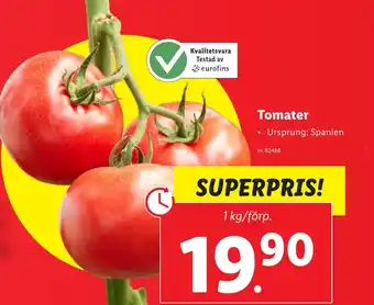 Lidl Tomater erbjuda