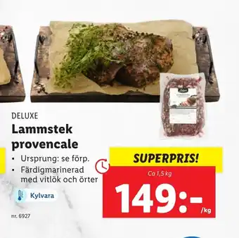 Lidl DELUXE Lammstek provencale erbjuda