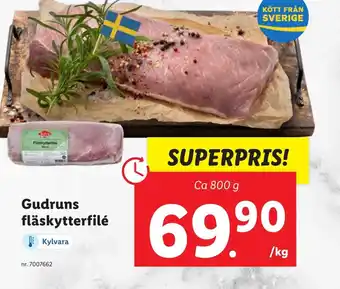 Lidl Gudruns fläskytterfilé erbjuda
