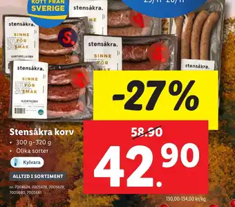 Stensåkra korv