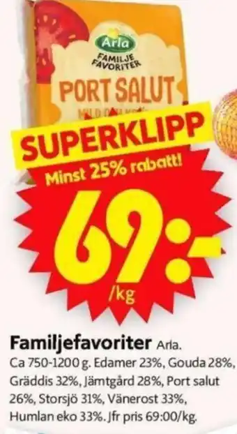 ICA Supermarket Familjefavoriter Arla erbjuda