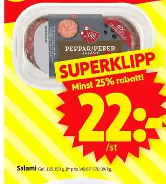 ICA Supermarket Salami Gøl erbjuda