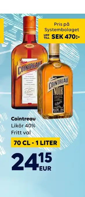 Border Shop Cointreau erbjuda