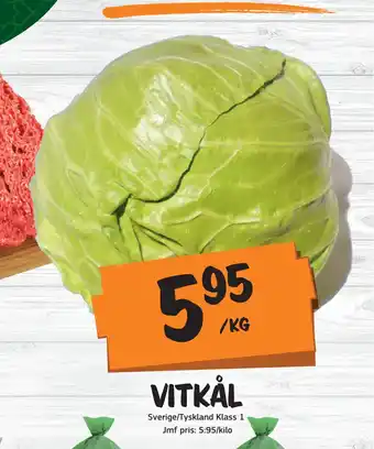 Bazaar Food market Vitkål erbjuda