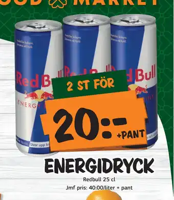 Bazaar Food market Energidryck erbjuda