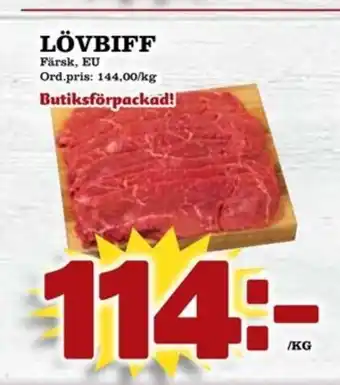 Supergrossen LÖVBIFF Färsk erbjuda
