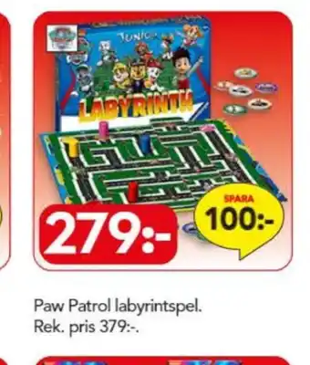 Bo Ohlsson Paw patrol spel erbjuda