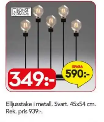 Bo Ohlsson Konstsmide elljusstake erbjuda