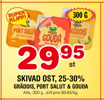 Nya Pulsen Skivad ost, 25-30% erbjuda