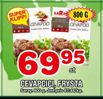 Nya Pulsen Cevapcici, frysta erbjuda