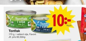 Matöppet Tonfisk erbjuda