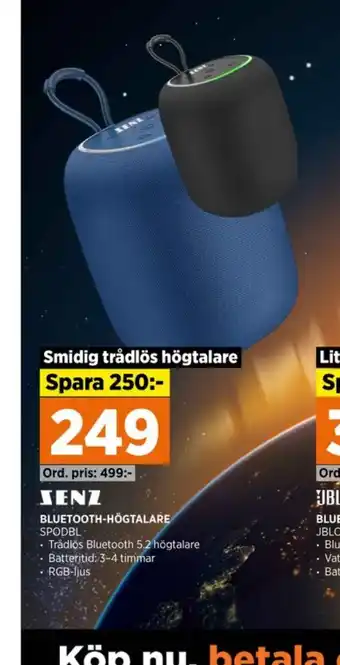 Power Senz högtalare erbjuda