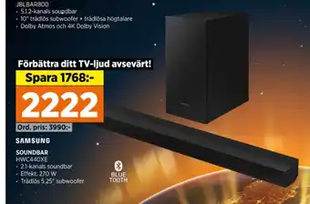 Power Samsung soundbar erbjuda