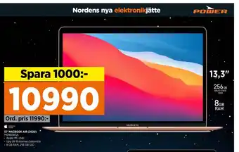 Power Macbook laptop erbjuda