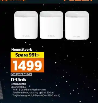 Power D-link router erbjuda