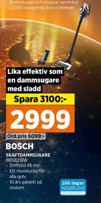 Power Bosch dammsugare erbjuda