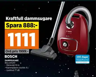 Power Bosch dammsugare erbjuda