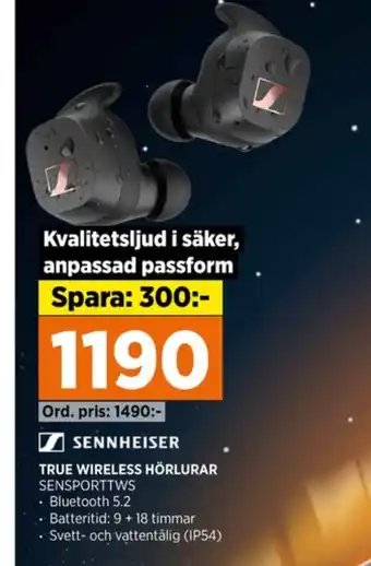 Power Sennheiser headset erbjuda