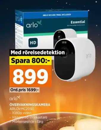 Power Arlo övervakningskamera erbjuda