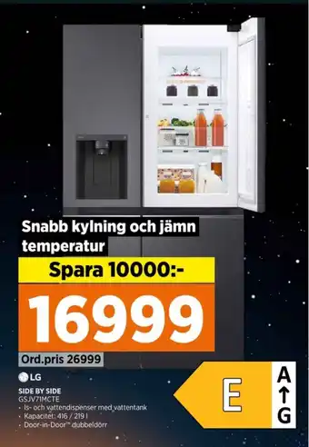 Power Lg kyl- & frysskåp erbjuda