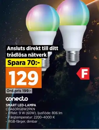 Power Conecto led lampor erbjuda