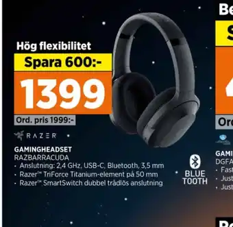 Power Razer headset erbjuda