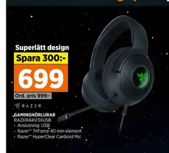 Power Razer headset erbjuda