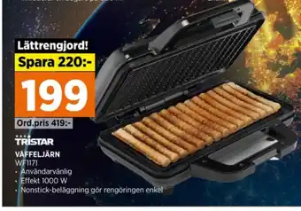 Power Tristar våffeljärn erbjuda
