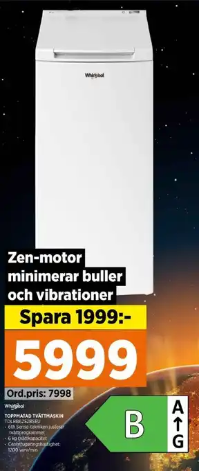 Power Whirlpool tvättmaskin erbjuda