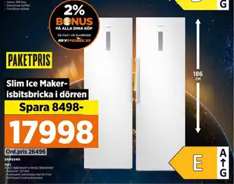 Power Samsung frysskåp erbjuda