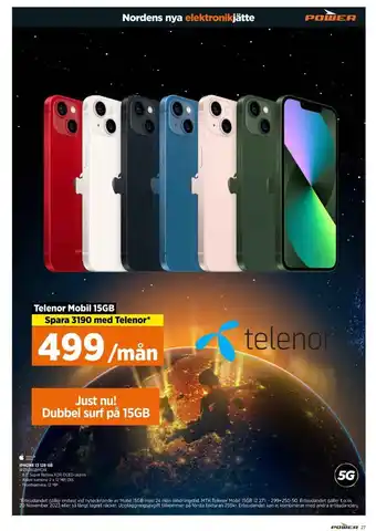 Power Iphone 13 mobiltelefon erbjuda