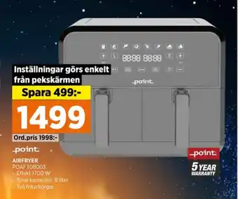 Power Point airfryer erbjuda
