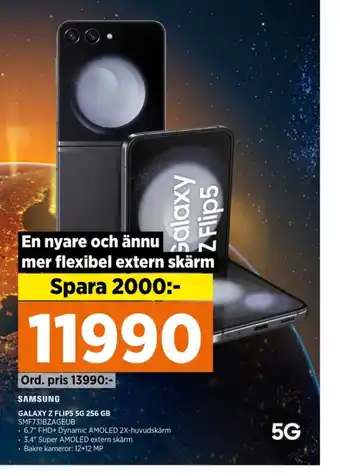 Power Samsung galaxy z flip mobiltelefon erbjuda