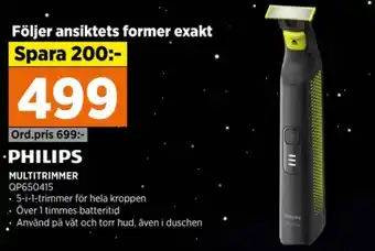 Power Philips trimmer erbjuda