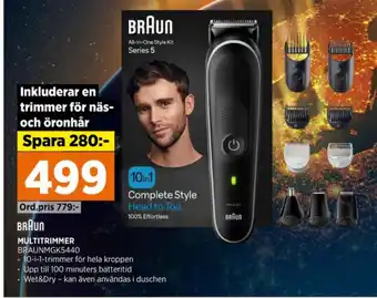 Power Braun trimmer erbjuda