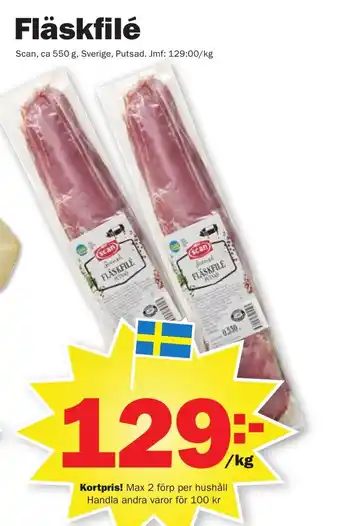 Pekås Fläskfilé Scan erbjuda