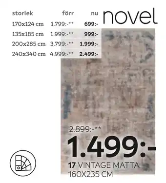 XXXLutz Vintage matta 160x235 cm erbjuda