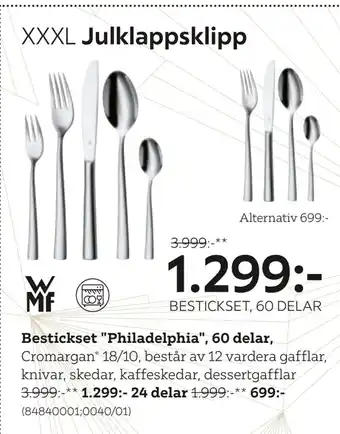 XXXLutz Bestickset philadelphia, 60 delar erbjuda