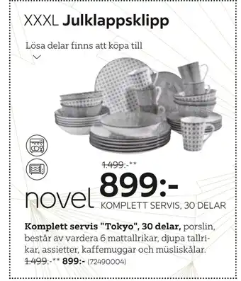 XXXLutz Komplett servis tokyo, 30 delar erbjuda