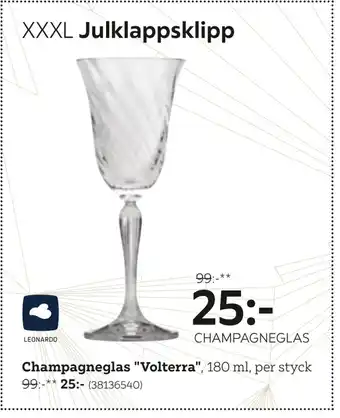 XXXLutz Champagneglas erbjuda