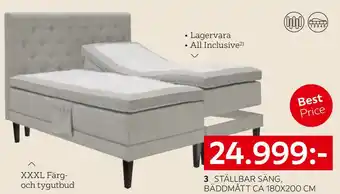 XXXLutz Ställbar säng erbjuda
