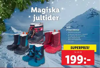 Lidl Led- vinterstövlar erbjuda