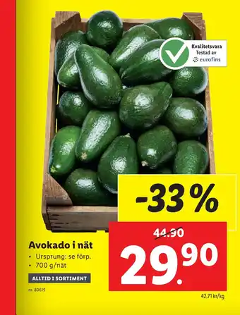 Lidl Avokado i nät erbjuda
