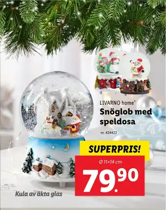 Snöglob med speldosa